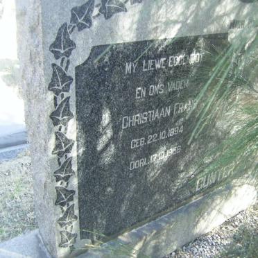 GUNTER Christiaan Frans 1894-1956