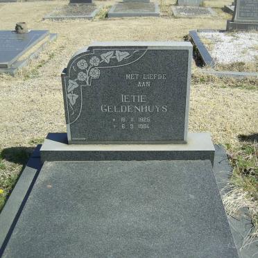GELDENHUYS Letie 1925-1984