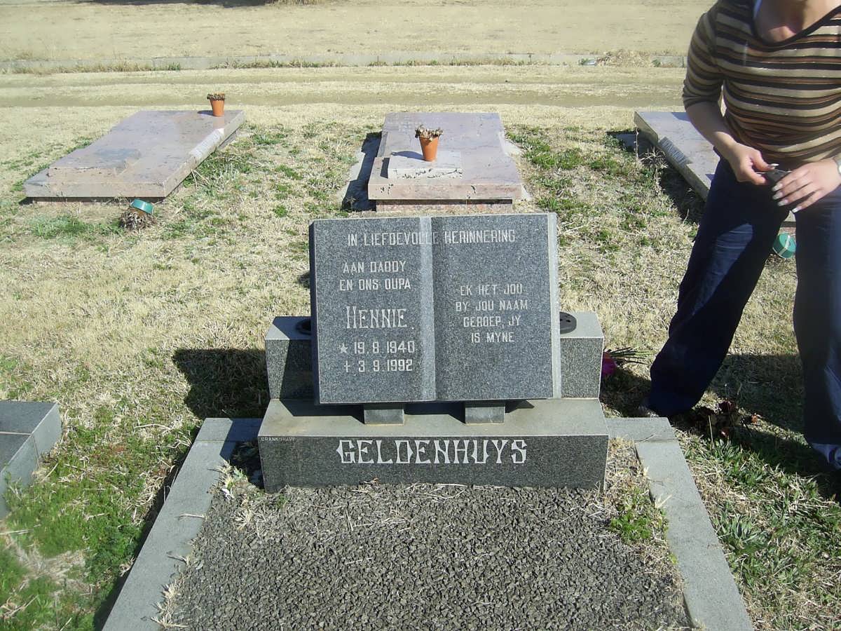 GELDENHUYS Hennie 1940-1992