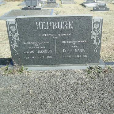 HEPBURN Gideon Jacobus 1907-1983 &amp; Ellie Maria 1910-1995