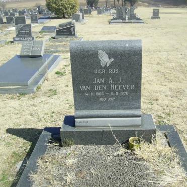 HEEVER Jan A.J., van den 1903-1978