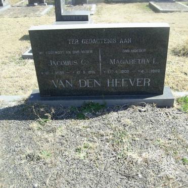 HEEVER Jacobus C., van den 1898-1981 &amp; Margaretha L. 1902-1988