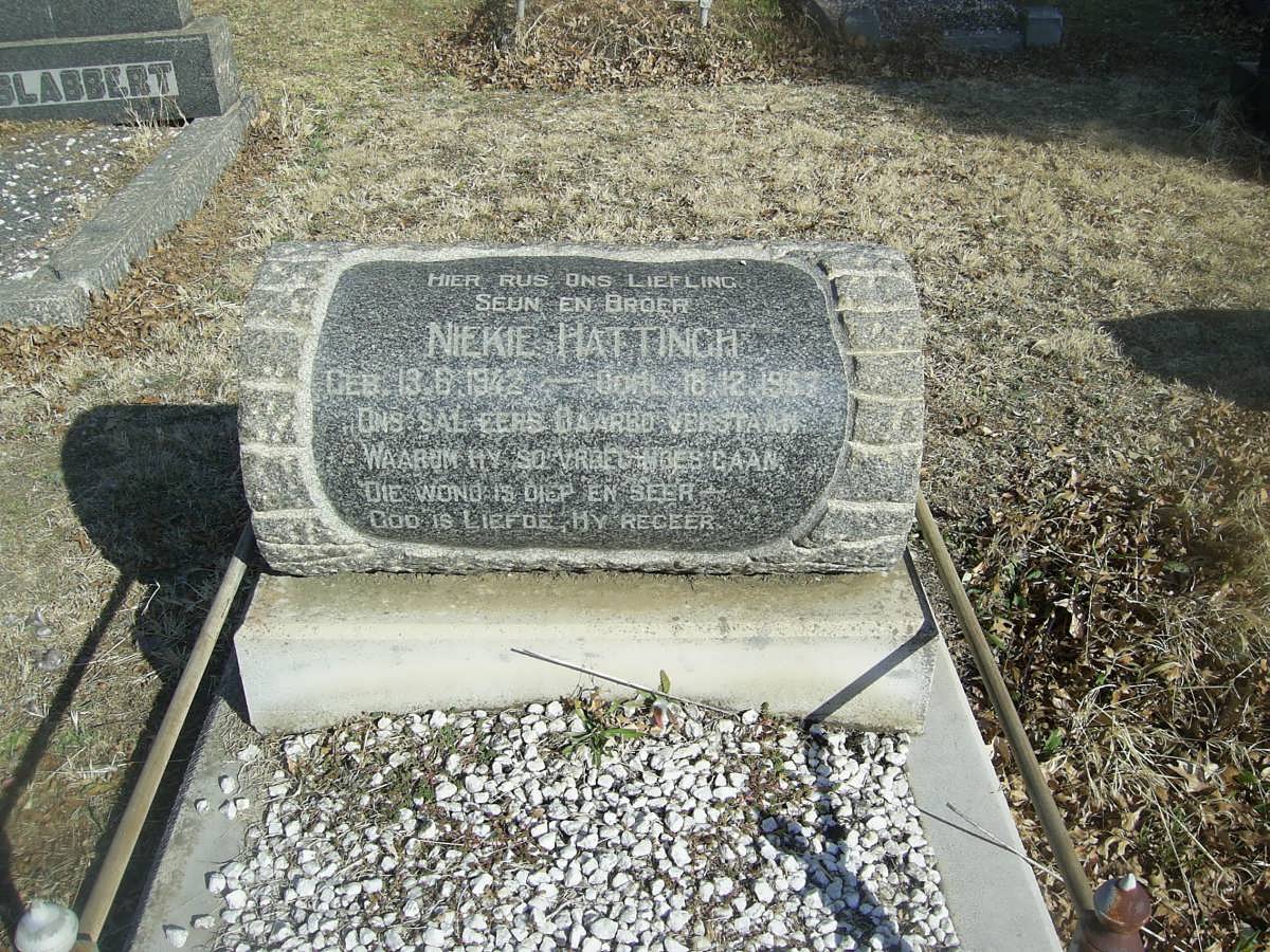 HATTINGH Niekie 1942-19?7