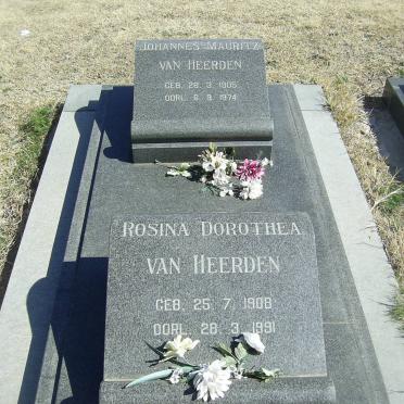 HEERDEN Johannes Mauritz, van 1905-1974 &amp; Rosina Dorothea 1908-1991