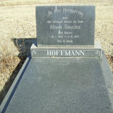 HOFFMANN Alison Douglas nee BAILEY 1903-1974