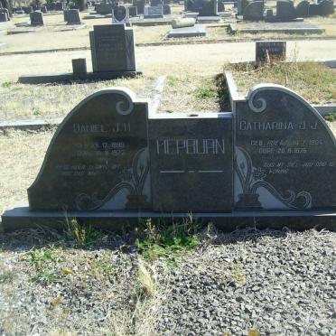 HEPBURN Daniel J.H. 1899-1973 &amp; Catharina J.J. ROETS 1904-1975