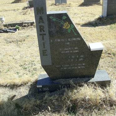 JOUBERT Martie 1921-1996