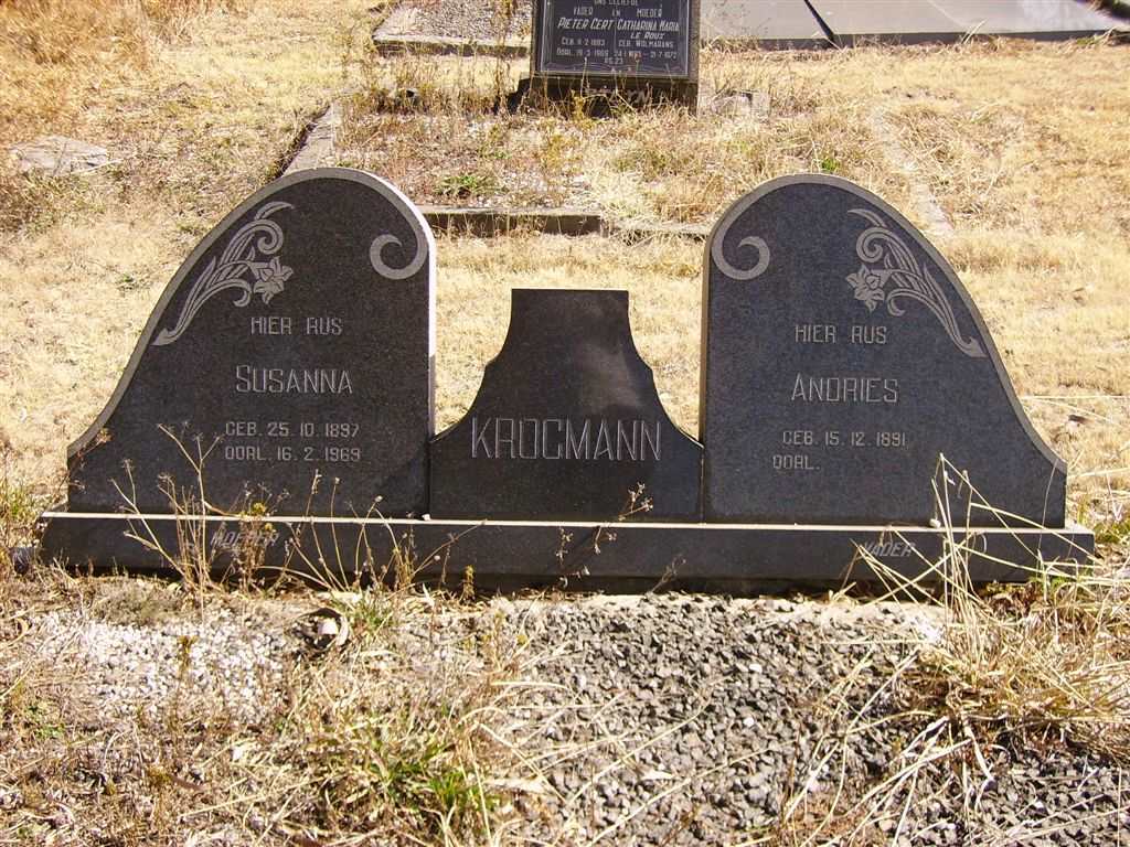 KROGMANN Andries 1891-  &amp;  Susanna 1897-1969