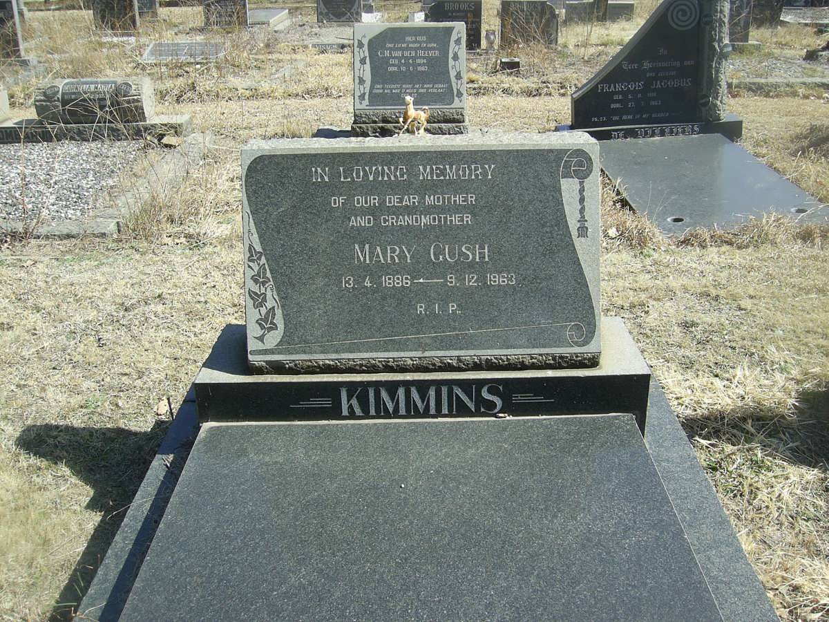 KIMMINS Mary Gush 1886-1963