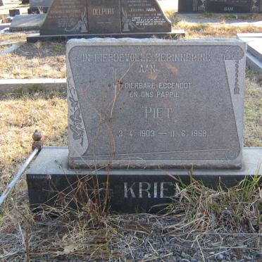 KRIEL Piet 1903-1968