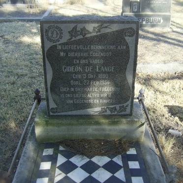 LANGE Gideon, de 1890-1954