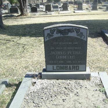 LOMBARD Jacobus Petrus Cornelius 1895-1973
