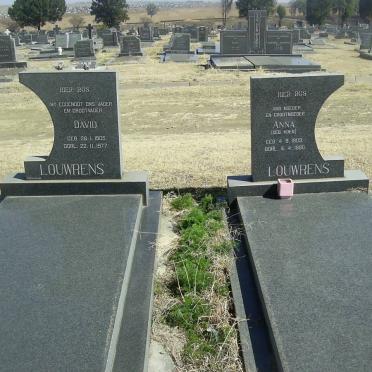 LOURENS David 1905-1977 &amp; Anna KOEN 1909-1990