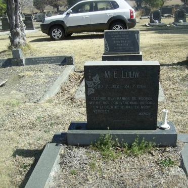 LOUW M.E. 1922-1966
