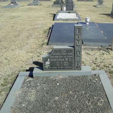 LOMBARD Johanna W.E. 1903-1983