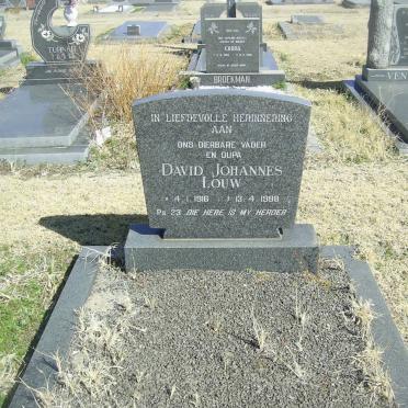 LOUW David Johannes 1916-1988