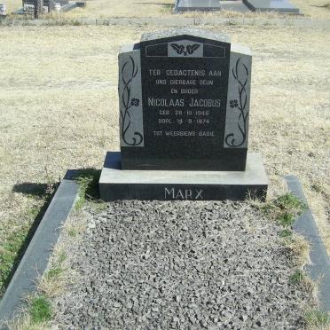 MARX Nicolaas Jacobus 1946-1974