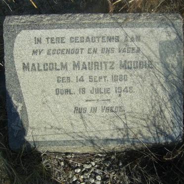 MOODIE Malcolm Mauritz 1880-1948
