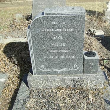 MULLER Sarie voorheen SCHABORT 1912-1997