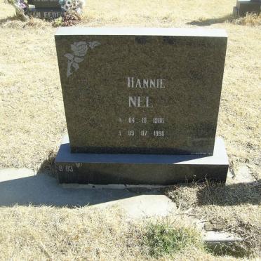 NEL Hannie 1906-1998
