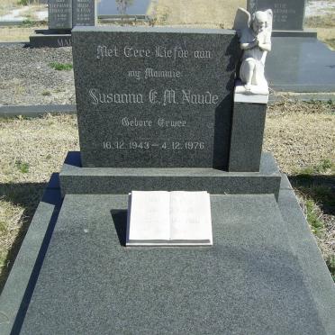 NAUDE Susanna E.M. nee ERWEE 1943-1976