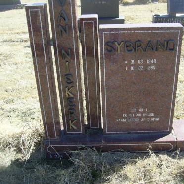 NIEKERK Sybrand, van 1948-1995