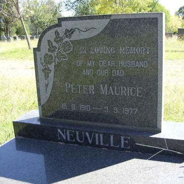 NEUVILLE Peter Maurice 1910-1977