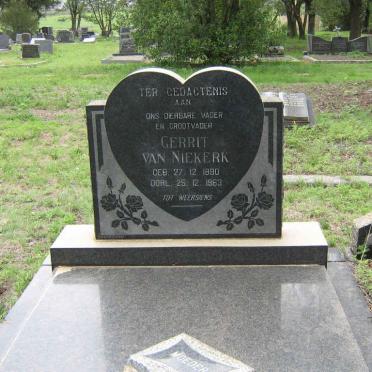 NIEKERK Gerrit, van 1890-1963