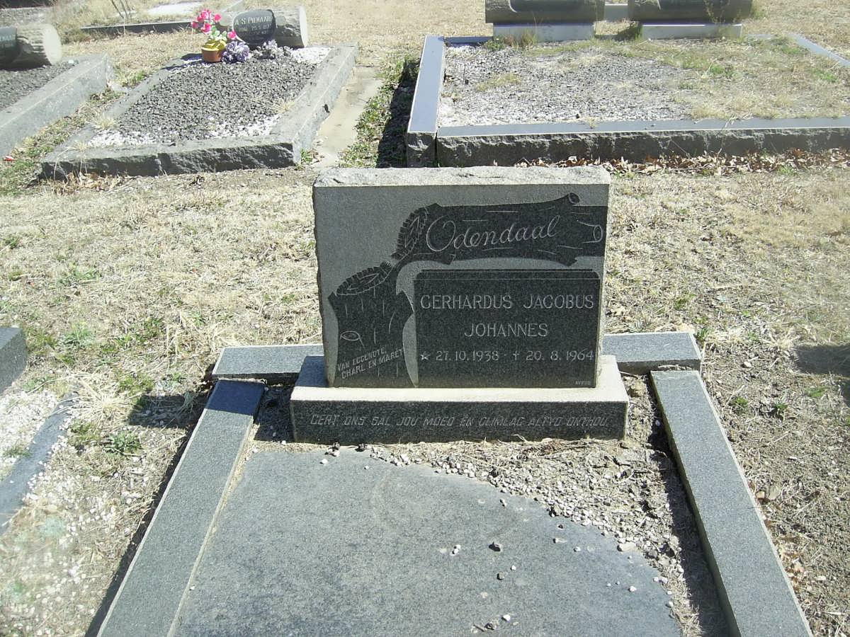 ODENDAAL Gerhardus Johannes 1938-1964