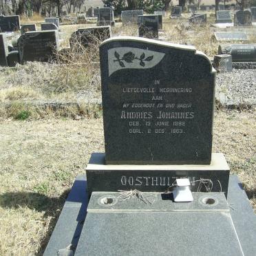 OOSTHUIZEN Andries Johannes 1892-1963