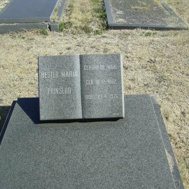 PRINSLOO Hester Maria nee DE WAAL 1882-1976