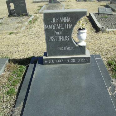 PISTORIUS Johanna Margaretha 1907-1997