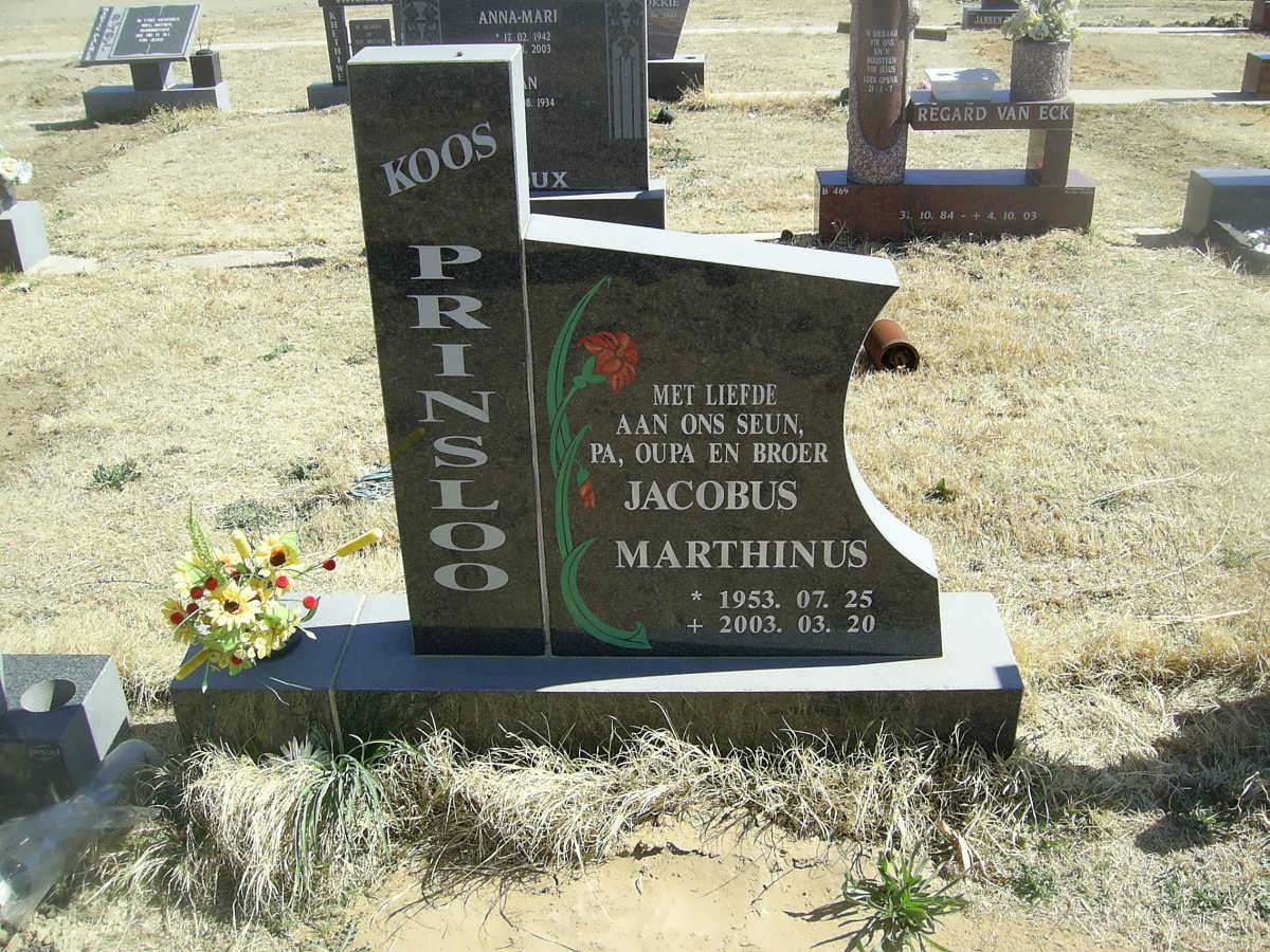 PRINSLOO Jacobus Marthinus 1953-2003