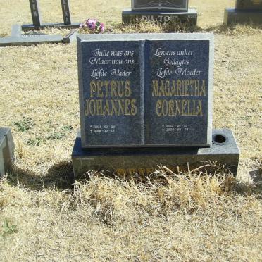 PRINSLOO Petrus Johannes 1931-2000 &amp; Magarietha Cornelia 193?-2000
