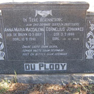 PLOOY Cornelius Johannes, du 1866-1955 &amp; Anna Maria Magdalena DE BRUYN 1867-1948
