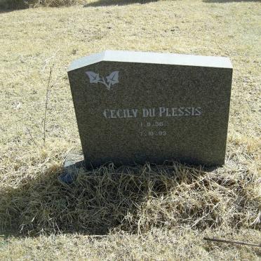 PLESSIS Cecily, du 1936-1993