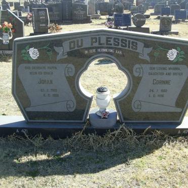 PLESSIS Johan, du 1960-1996  &amp; Corinne 1962-1996