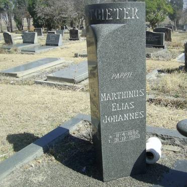 POTGIETER Marthinus Elias Johannes 1892-1963