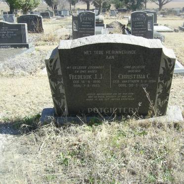 POTGIETER Frederik J.J. 1890-1963 &amp; Christina C. VAN STADEN 1894-1975