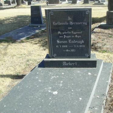 RIEKERT Simon Lodewyk 1908-1970