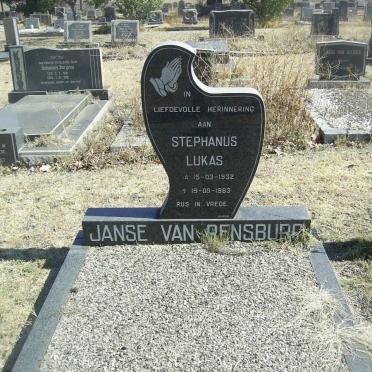 RENSBURG Stephanus Lukas, Janse van 1932-1963