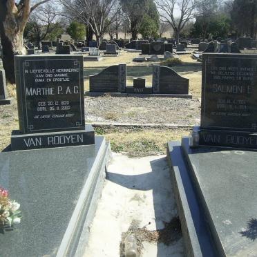 ROOYEN Salmon E., van 1904-1971 &amp; Marthie P.A.C. 1920-2002