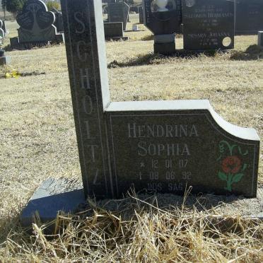 SCHOLTZ Hendrina Sophia 1907-1992