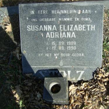 STOLZ Susanna Elizabeth Adriana 1909-1990