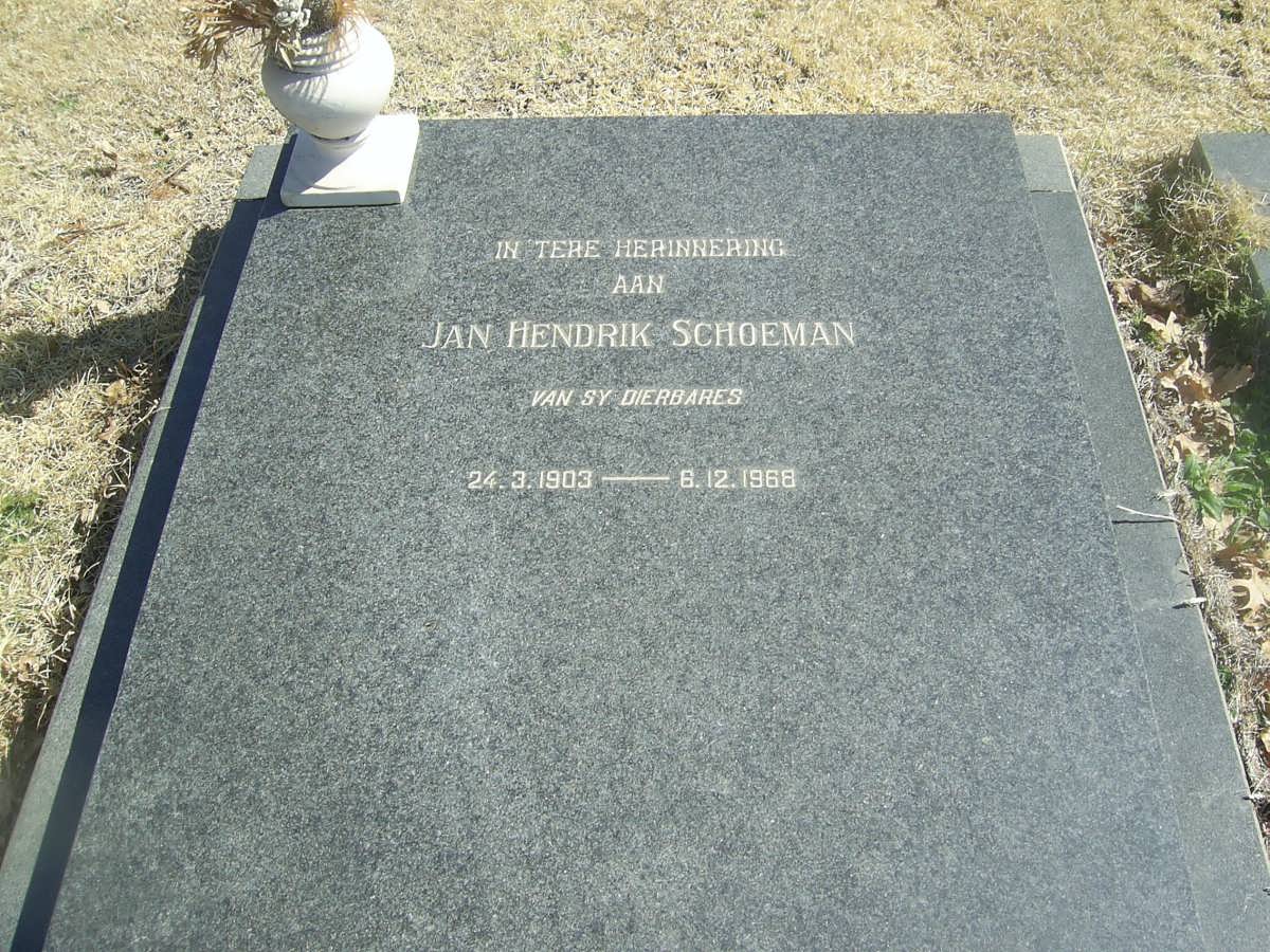 SCHOEMAN Jan Hendrik 1903-1968
