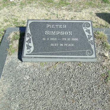 SIMPSON Pieter 1959-1986