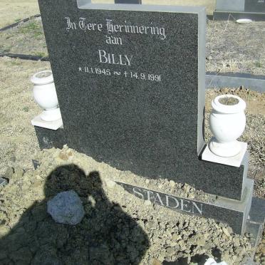STADEN Billy, van 1945-1991