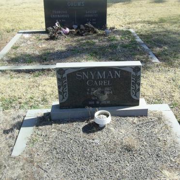 SNYMAN Carel 1907-1984