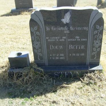 STEYN Douw 1918-1993 Bettie 1918-