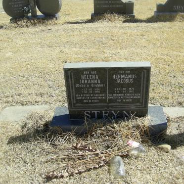 STEYN Hermanus Jacobus 1923-2003 &amp; Helena Johanna GROBLER 1926-1998